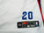 Detroit Pistons #20 Game Used White Shooting Shirt 3XL New