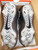 Nike Women's Hyperdiamond 4 Elite Softball Cleats Size 8 Black/White/Smoke Grey