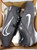 Nike Women's Hyperdiamond 4 Elite Softball Cleats Size 8 Black/White/Smoke Grey