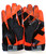 Clemson Tigers Team Issue Nike Vapor Jet 2.0 Football Gloves Size L Orange/Blk