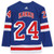 Kaapo Kakko #24 New York Rangers Adidas Climalite NHL Hockey Jersey New Blue 56