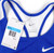Womens Nike Dri-Fit Racerback Running Tank (Med) Blue/White Lightweight Mesh NWT