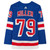K'Andre Miller #79 New York Rangers Adidas Primegreen NHL Hockey Jersey Blue 44