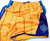 New Orleans Hornets Adidas Team Issued Basketball Shorts Gold New 3XL +2"