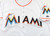 Miami Marlins Majestic Flex Base MLB Team Issued Baseball Jersey White Size 46