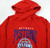 Ladies Detroit Pistons Red Hoodie Sweatshirt Brushed Fleece NWT XL 32S