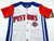 Youth Girls Detroit Pistons Auth White Baseball Jersey Stitches NWT YL 153S