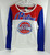 Ladies Detroit Pistons Auth White Longsleeve Crew Shirt 5th & Ocean NWT M 149S