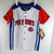 Youth Girls Detroit Pistons Auth White Baseball Jersey Stitches NWT YS 152S
