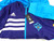 New Orleans Hornets NBA Adidas Hooded Warm Up Jacket XL +2 Purple Teal New