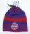 2014-15 Detroit Pistons Authentic Blue Red Nation Cuff Knit Hat Adidas NWT OS 1S