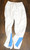 Utah Jazz NBA Reebok Team Issued Warm Up Pants White Blue 3XL +4"