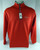 Mens Detroit Pistons Auth Red Quarter Zip Pullover Shirt Antigua L 36S