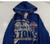 2014-15 Ladies Detroit Pistons Auth Blue Hoodie Sweatshirt Cross Icon S 43S