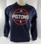 2016-17 Mens Detroit Pistons  Navy Pre Game Crewneck Sweatshirt Adidas NWT L 20S