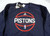 2016-17 Mens Detroit Pistons  Navy Pre Game Crewneck Sweatshirt Adidas NWT L 20S