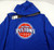 2016-17 Mens Detroit Pistons  Blue Hoodie Sweatshirt Playbook Adidas NWT L 24S
