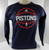 2016-17 Mens Detroit Pistons  Navy Pre Game Crewneck Sweatshirt Adidas NWT M 19S