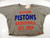 Ladies Detroit Pistons Authentic Grey Boatneck T-Shirt Sportiqe NWT XS 969S
