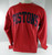 Mens Detroit Pistons Authentic Red Crewneck Hoodie Gear For Sports NWT XL 37S