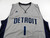 2015 Men Detroit Pistons Reggie Jackson #1 Swingman Grey Jersey MotorCity XL 0