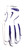 TCU Team Issue Nike Superbad 7 PROMO TF CLG Wht/Orchid Football Gloves Size 3XL