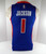 2015-16 Mens Detroit Pistons Reggie Jackson #1 Authentic Blue Jersey Adidas S 1S