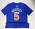 2022-23 Youth New York Knicks Immanuel Quickley #5 Blue Shirt Nike L