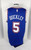 2020-21 Mens New York Knicks Immanuel Quickley #5 Swingman Blue Jersey Jordan 52