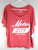 Detroit Pistons Motor City Red Steel Sportiqe Ladies Shirt Size Large New