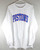 Detroit Pistons Script Logo NBA Antigua Long Sleeve Shirt Adult XXL White New