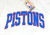 Detroit Pistons Script Logo NBA Antigua Long Sleeve Shirt Adult XXXL White New