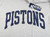 Detroit Pistons Script Logo Gear For Sports T-Shirt Heather Gray New Adult L