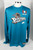 2022-23 Mens Detroit Pistons Game Issued Classic L/S Shooting Teal Shirt Nike XL