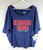 Detroit Pistons Motor City Sportiqe Boat Neck Shirt Womens XS Heather Blue New