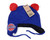 Detroit Pistons '47 Brand Grog Monster Pom Beanie Winter Hat Royal Blue New