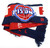 Detroit Pistons Basketball Logo Knit Winter Scarf Blue Red New