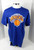 2020-21 Mens New York Knicks David Lee #5 N&N Backer Blue T-Shirt Majestic XL