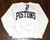 Detroit Pistons Script Logo Gear For Sports Crewneck Sweatshirt White New XXL