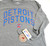 Detroit Pistons Comfy Script Logo Sportiqe LS Shirt Heather Gray New Adult L