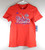 Detroit Pistons Red Script Logo Adidas NBA 4 Her Shirt New Youth Girls XL