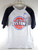 Detroit Pistons Logo NBA Hardwood Classics Raglan Sleeve Shirt New Youth XL