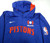 2022-23 Detroit Pistons Game Issued Blue Warm Up Jacket Nike DN5440-495 2XLT 5S