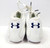 2013 Utah State Under Armour Team Mercenary 5/8 White/Navy Football Cleats 13
