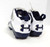 2011 Auburn Tigers Under Armour Team Fierce 3 White/Navy Football Cleats 13.5