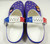 2023 Detroit Pistons Crocs Team Issued w/ L.E. Jibbitz White/Blue/Red Shoes 15