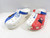2023 Detroit Pistons Crocs Team Issued w/ L.E. Jibbitz White/Blue/Red Shoes 14