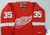 New Youth Detroit Red Wings Jimmy Howard #35 Authentic Red Jersey Reebok L/XL 8S