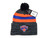New York Knicks Logo Striped '47 Brand Cuff Pom Knit Beanie Winter Hat New