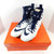 Utah State Nike White/Navy Force Savage EliteTD Promo Hightop Football Cleats 11